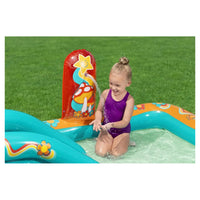 Trade Shop - Play Center Piscina Gonfiabile Retro Groove Per Bambini 193x152x74cm Giardino 53164 -
