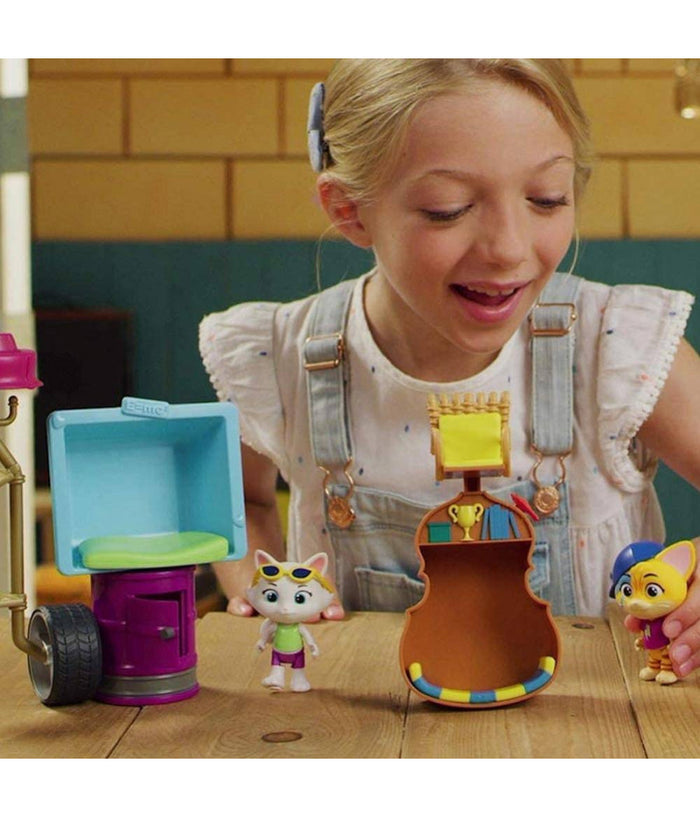 Playset 44 Gatti Personaggio Milady Giocattolo Bambini Con Accessori Gioco         