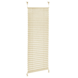 [neu.haus] Tenda Plissé Klemmfix  (90 x 100 cm) (crema) - protezione sole e luce - opaco (senza bisogno di praticare