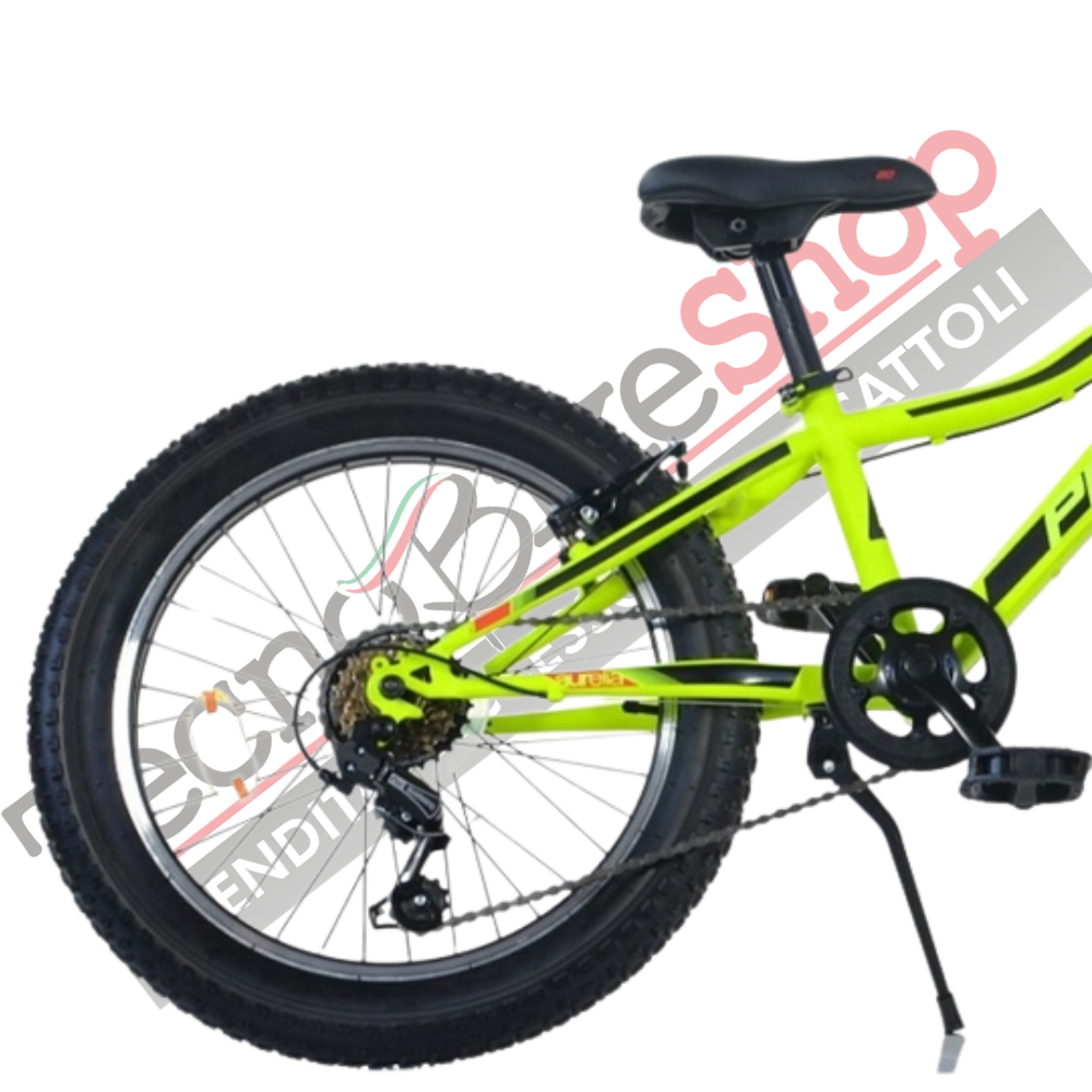 Bicicletta Bambino Aurelia MTB 420 Plus Sport Dino Bikes - 20 pollici 6 Velocità colore Giallo