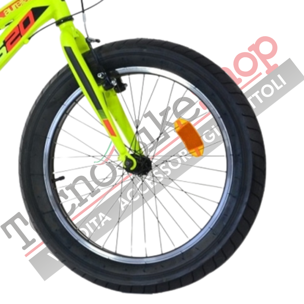 Bicicletta Bambino Aurelia MTB 420 Plus Sport Dino Bikes - 20 pollici 6 Velocità colore Giallo