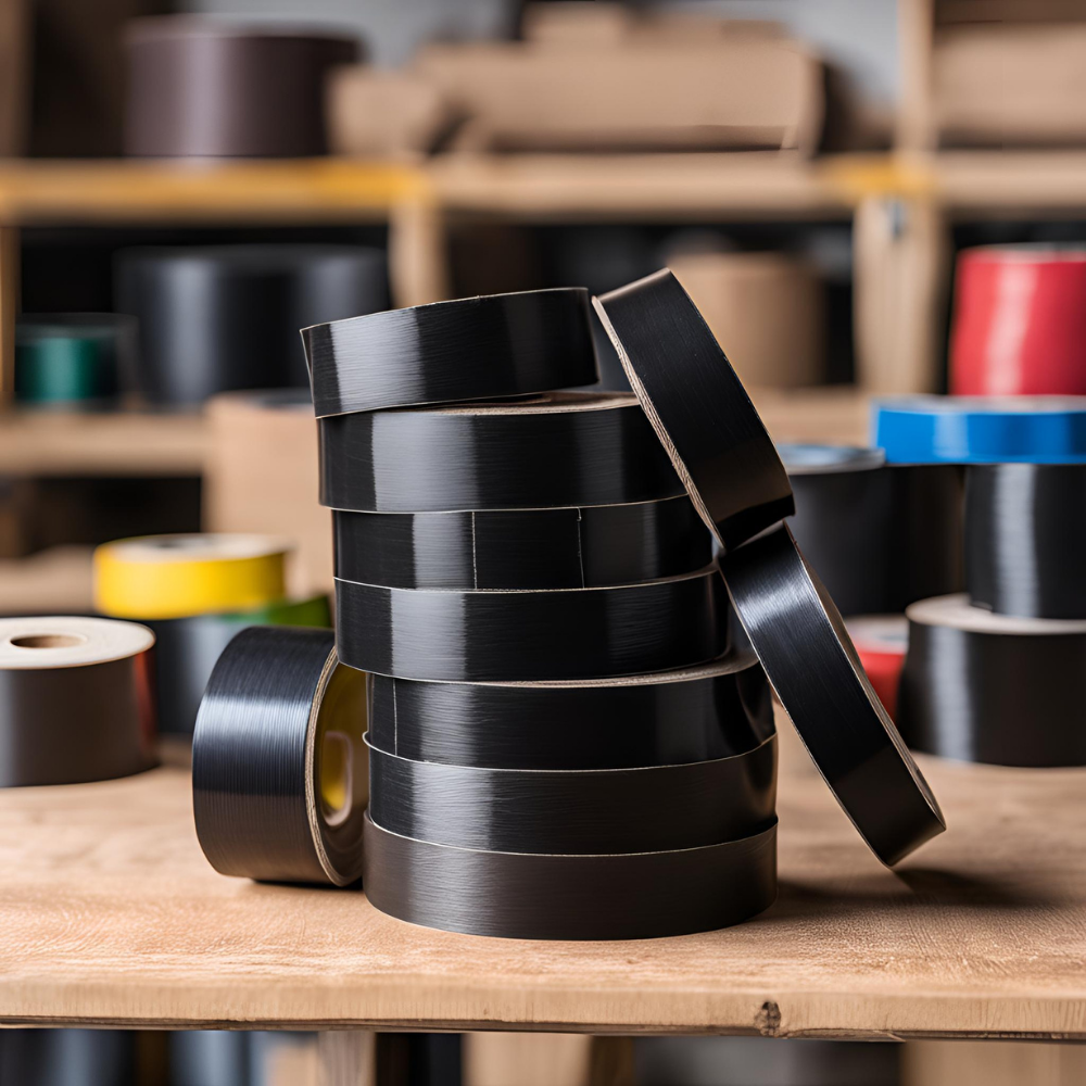 Kit nastro isolante in pvc autoestinguente multicolore per impianti sicuri *** colore nero, dimensioni 25 mm x 25 mt ...