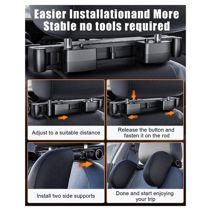 Trade Shop - Poggiatesta Seggiolino Auto Supporto Collo Testa Regolabile Cuscino Bambini Adulti         