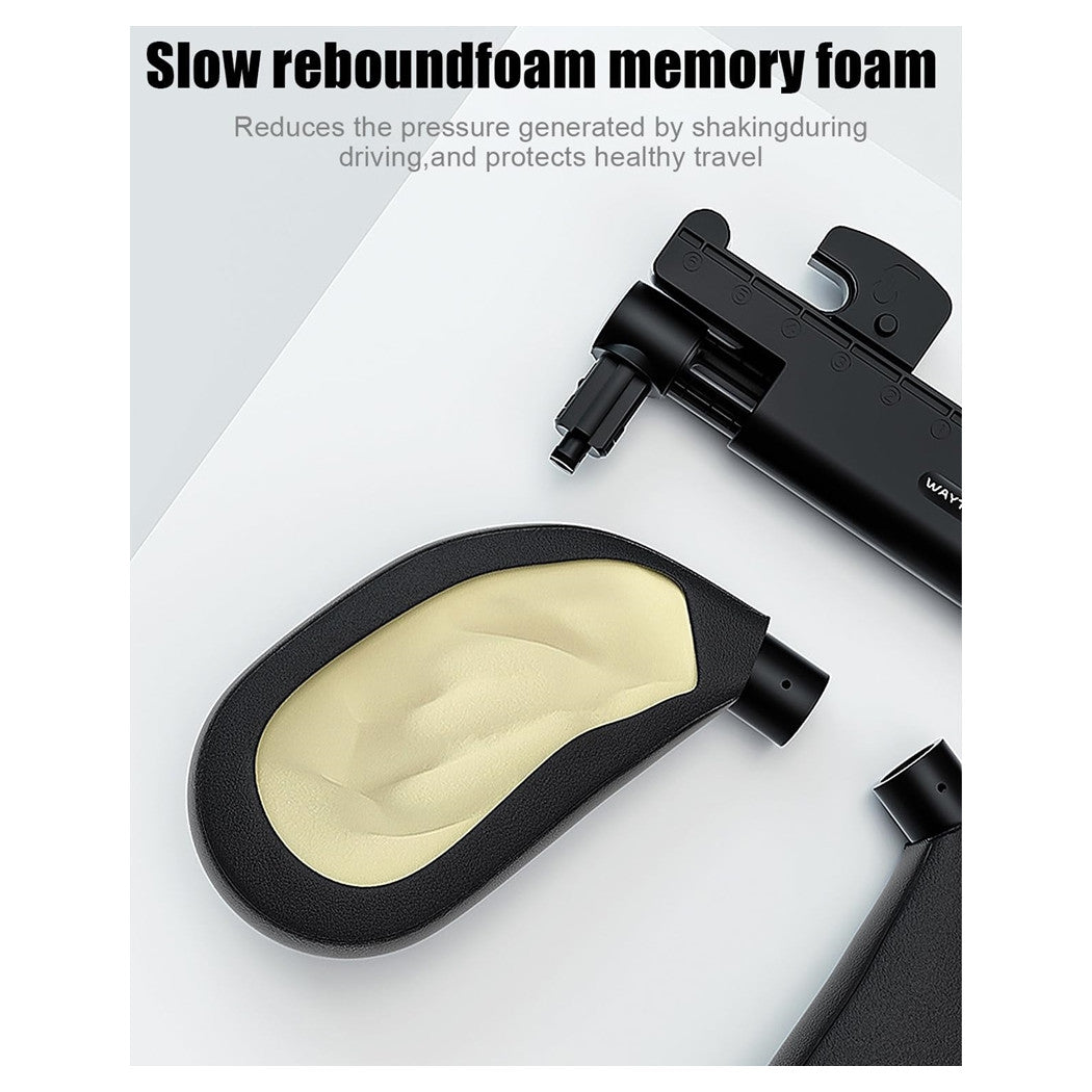 Trade Shop - Poggiatesta Seggiolino Auto Supporto Collo Testa Regolabile Cuscino Bambini Adulti         