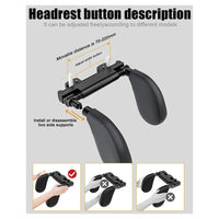 Trade Shop - Poggiatesta Seggiolino Auto Supporto Collo Testa Regolabile Cuscino Bambini Adulti         