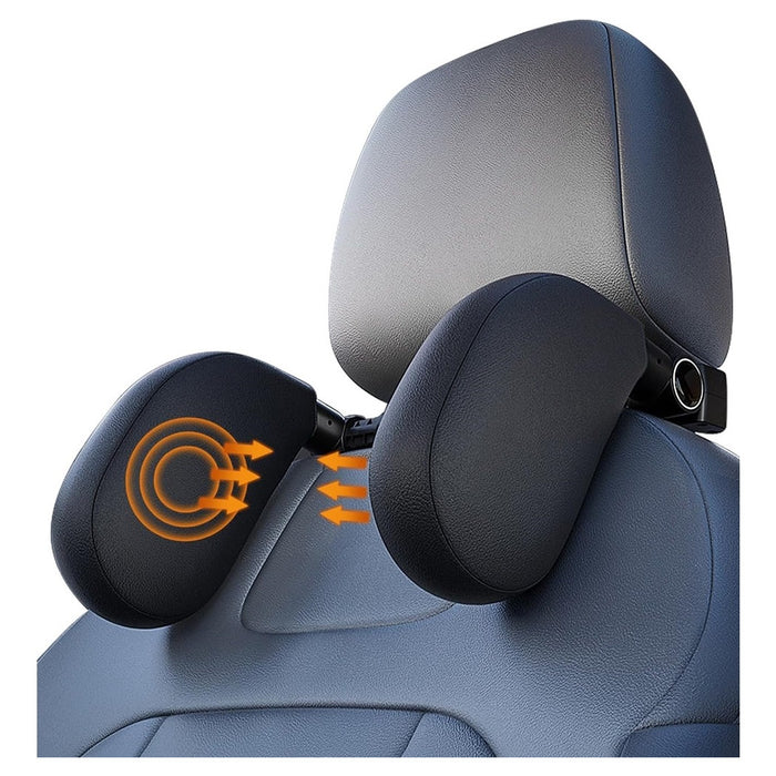 Trade Shop - Poggiatesta Seggiolino Auto Supporto Collo Testa Regolabile Cuscino Bambini Adulti         