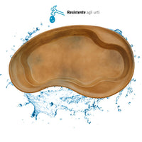 Laghetto in vetroresina modello maldive interrare dimensioni cm 350x225x60 litri 2400