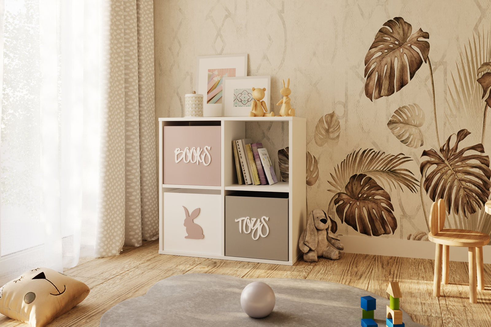 Mensola bianca Loni 2x2