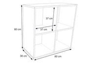 Mensola bianca Loni 2x2