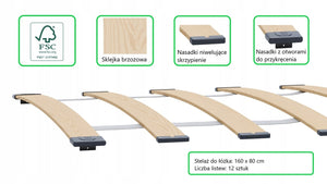 Letto per bambini FORMULA 160 x 80 cm con materasso