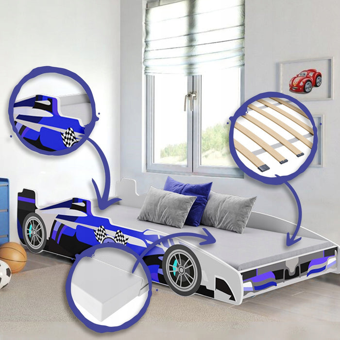 Letto per bambini FORMULA 160 x 80 cm con materasso