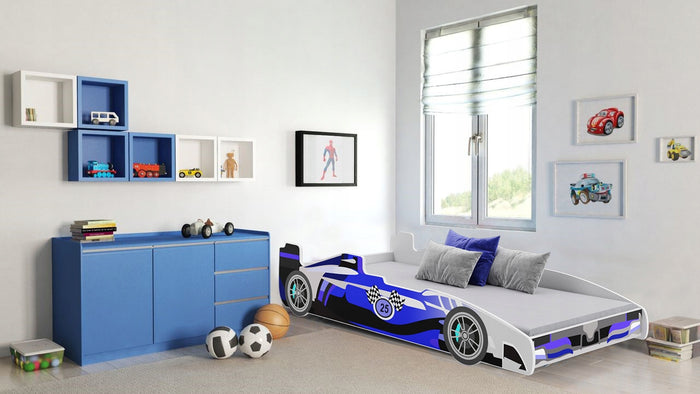 Letto per bambini FORMULA 160 x 80 cm con materasso