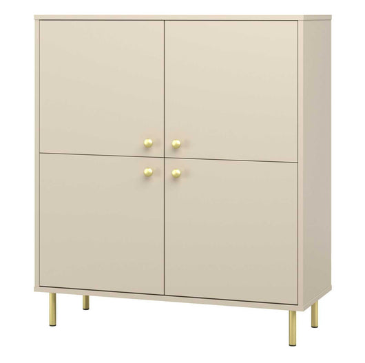 Comò VENUS a quattro ante 113x100 cm - colore cashmere