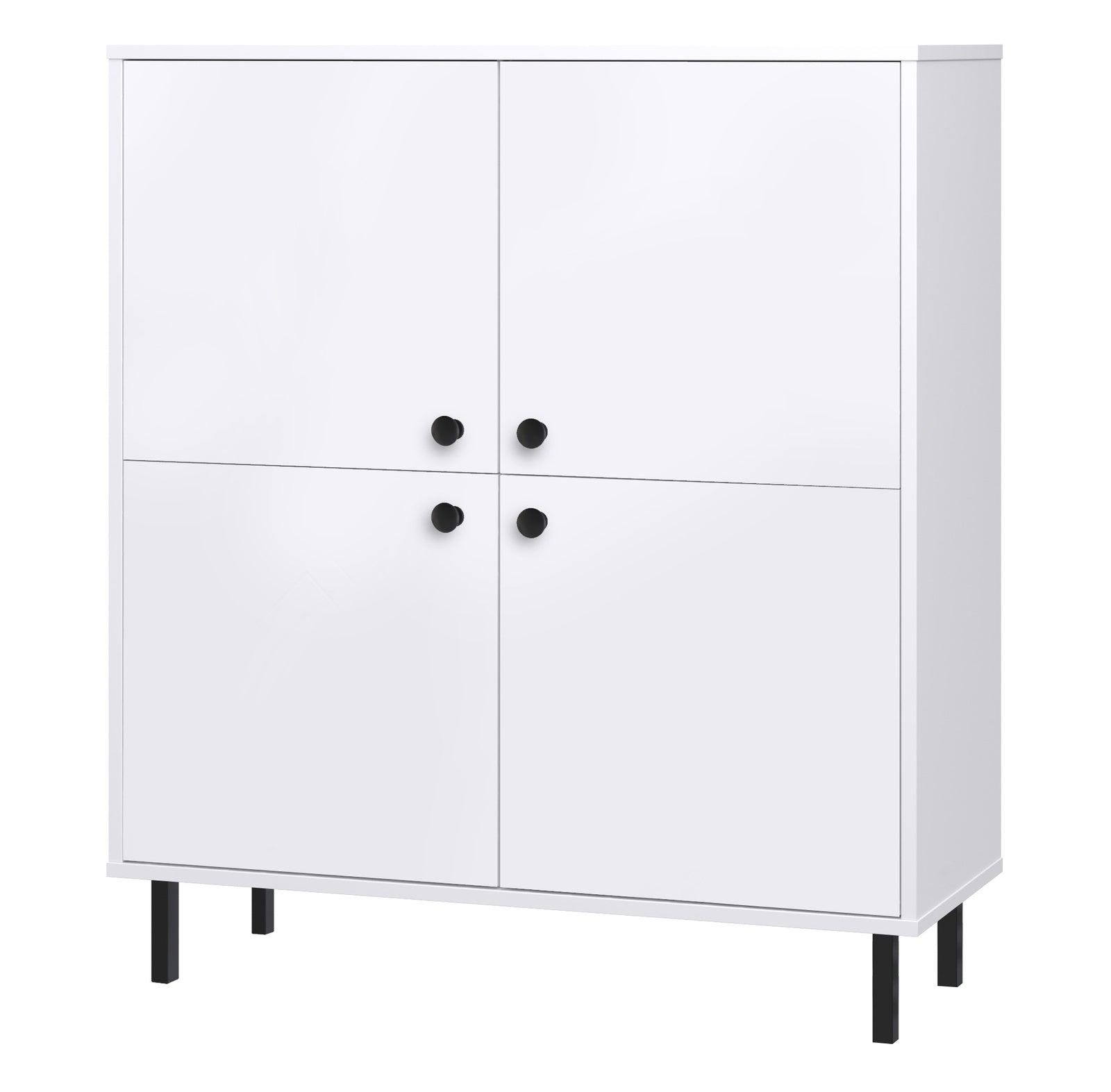 Cassettiera VENUS quattro ante 113x100 cm - bianco