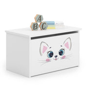 Cassapanca per giocattoli DARIA - Gatto rosa