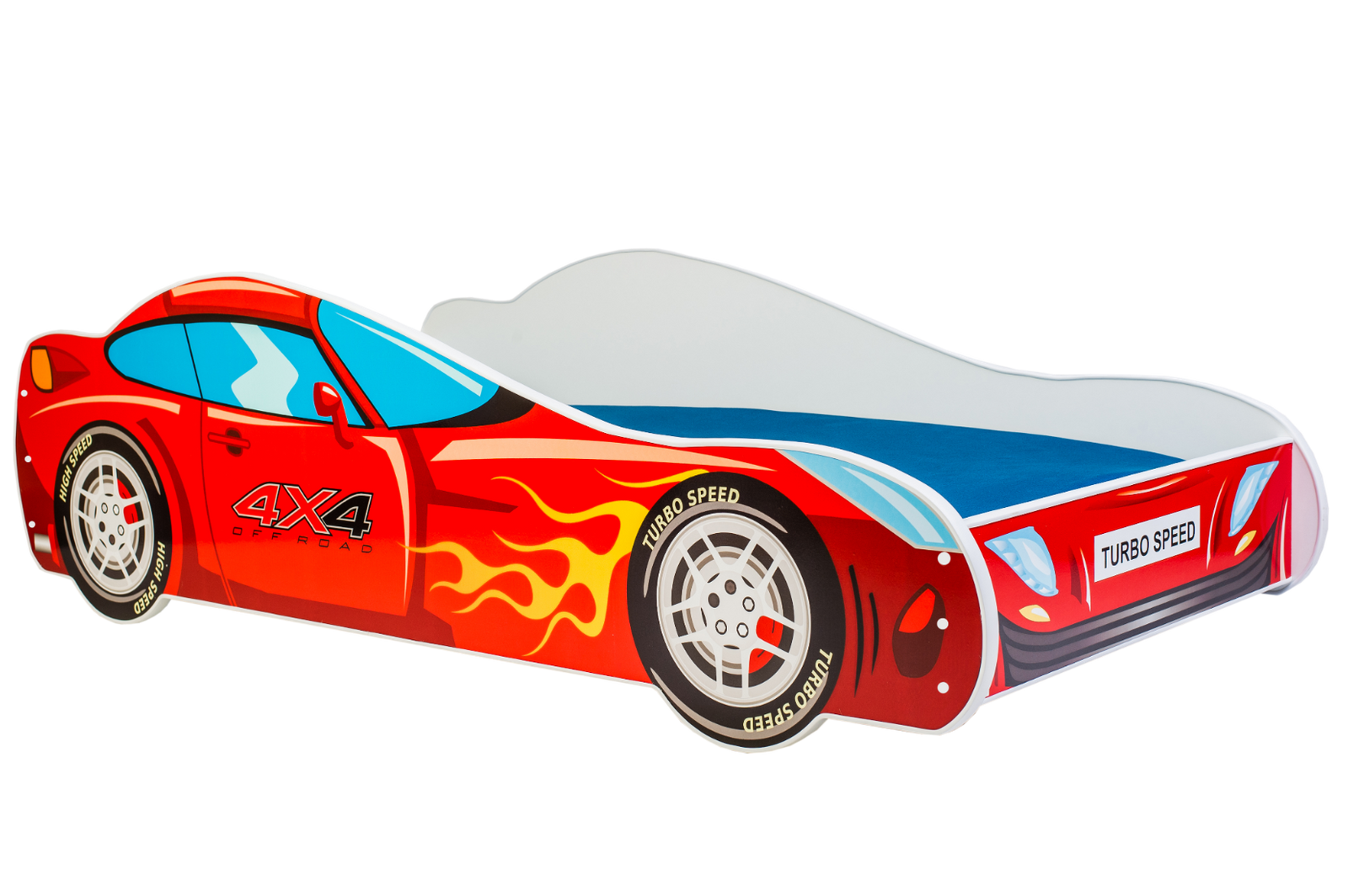 Letto per bambini auto 4x4 140x70 con materasso