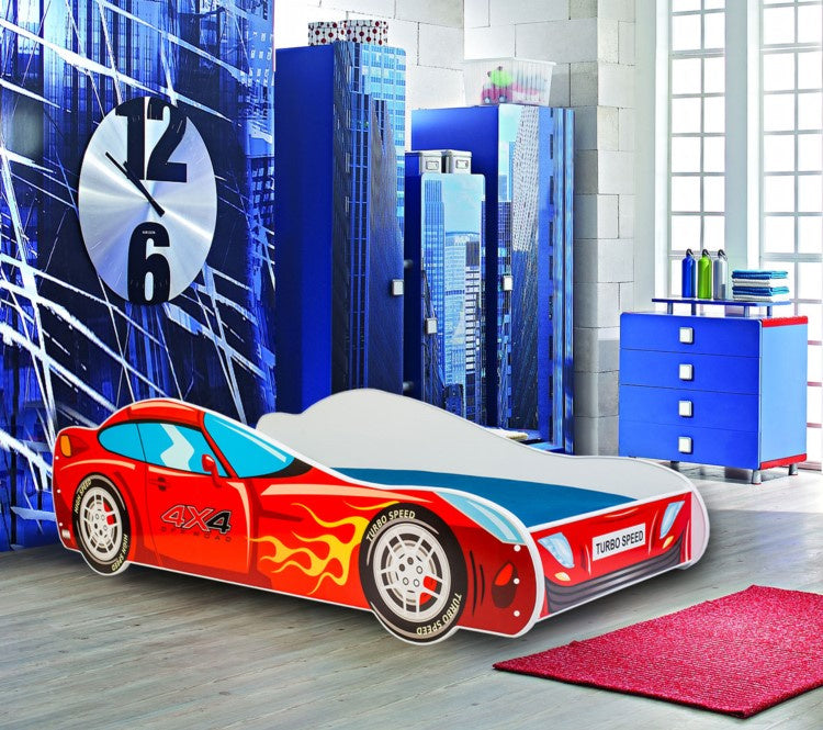 Letto per bambini auto 4x4 140x70 con materasso