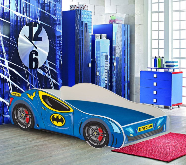 Letto per bambini BATCAR 140x70 - con materasso