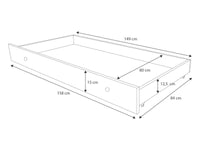 Letto matrimoniale FALA II 160x80 con materasso - Gatto