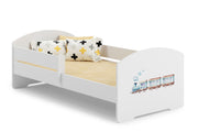 Letto singolo LUK 160x80 con sponde e materasso - Treno
