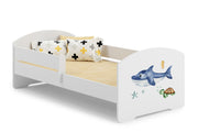 Letto singolo LUK 160x80 con sponde e materasso -Squalo