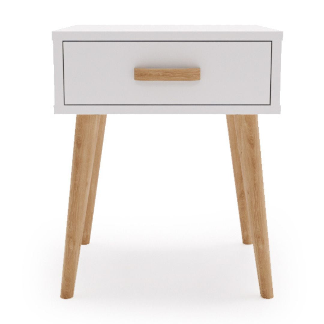 Comodino Luna, bianco