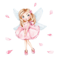 Letto per bambini "Anna" 140x70 cm con materasso -"Bambina con le ali"