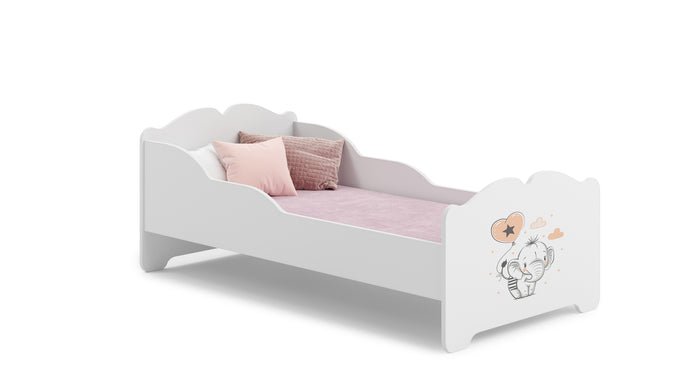 Letto singolo ANNA 140x70 con materasso - Elefante