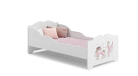 Letto singolo ANNA 160x80 con materasso -  Bambina con unicorno