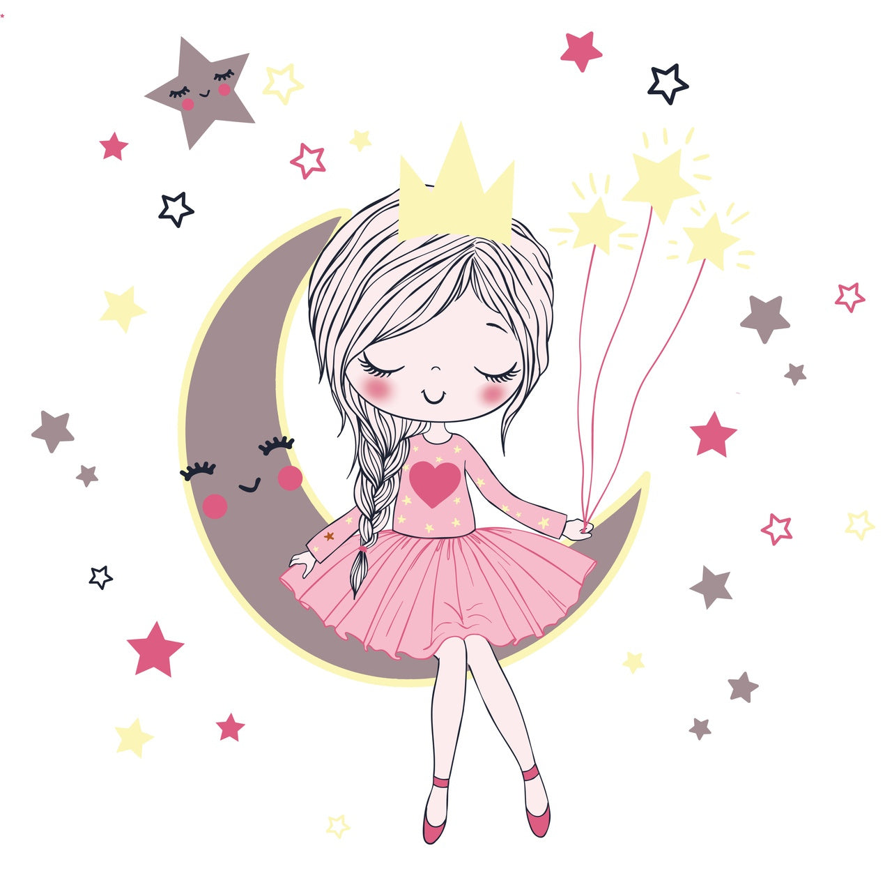 Letto singolo ANNA 160x80 con materasso - Principessa addormentata