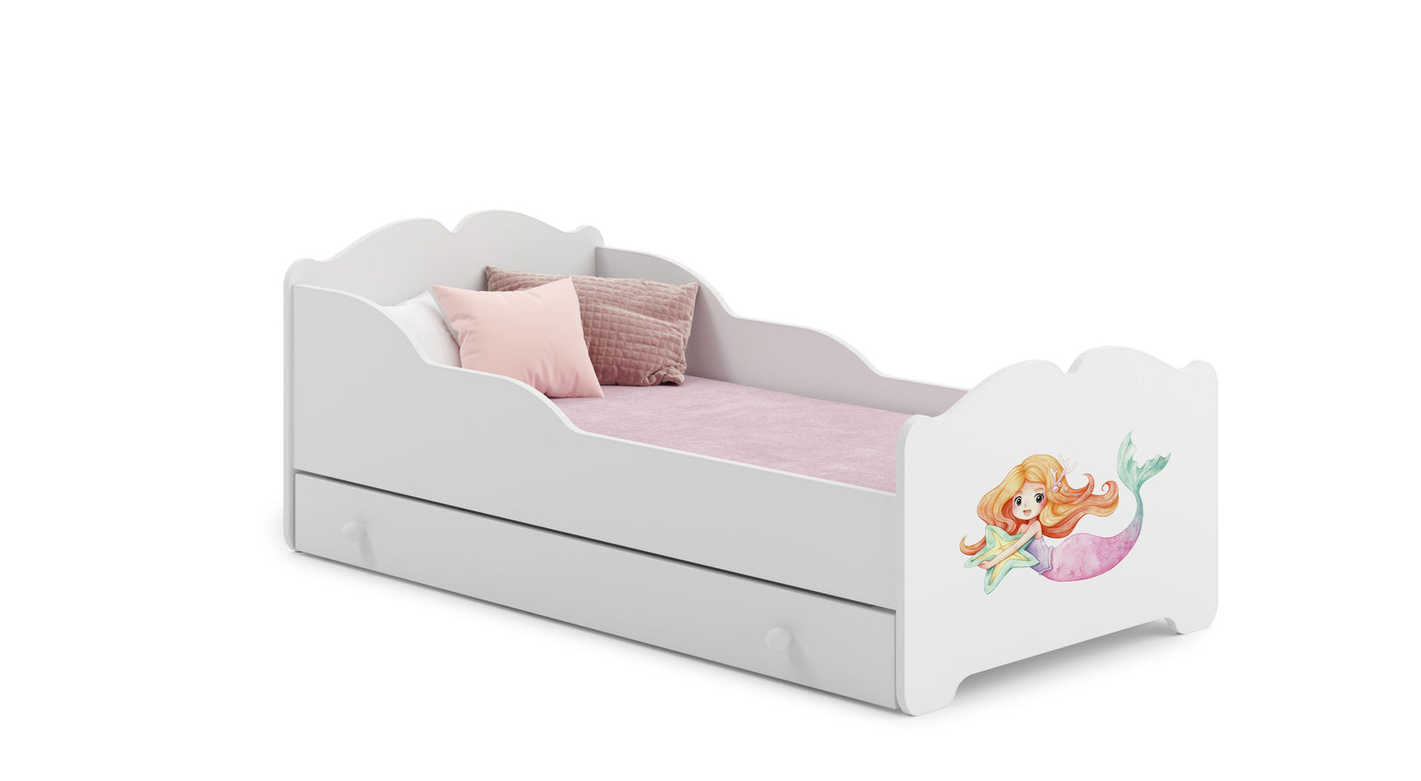 Letto singolo ANNA 140x70 con cassetto e materasso - Sirena