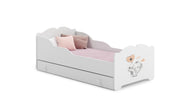Letto singolo ANNA 140x70 con cassetto e materasso - Elefante