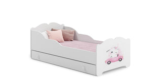 Letto singolo ANNA 140x70 con cassetto e materasso-Gatto