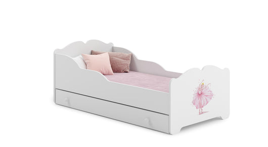 Letto singolo ANNA 160x80 con cassetto e materasso - Ballerina in una corona