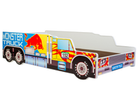 Letto-macchina per bambini 160x80 con materasso - Monster Truck