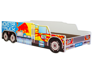 Letto-macchina per bambini 160x80 con materasso - Monster Truck