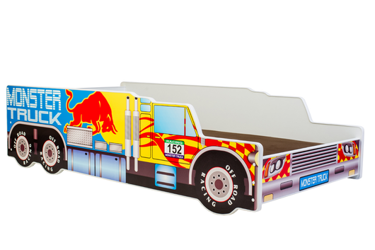 Letto-macchina per bambini 160x80 con materasso - Monster Truck