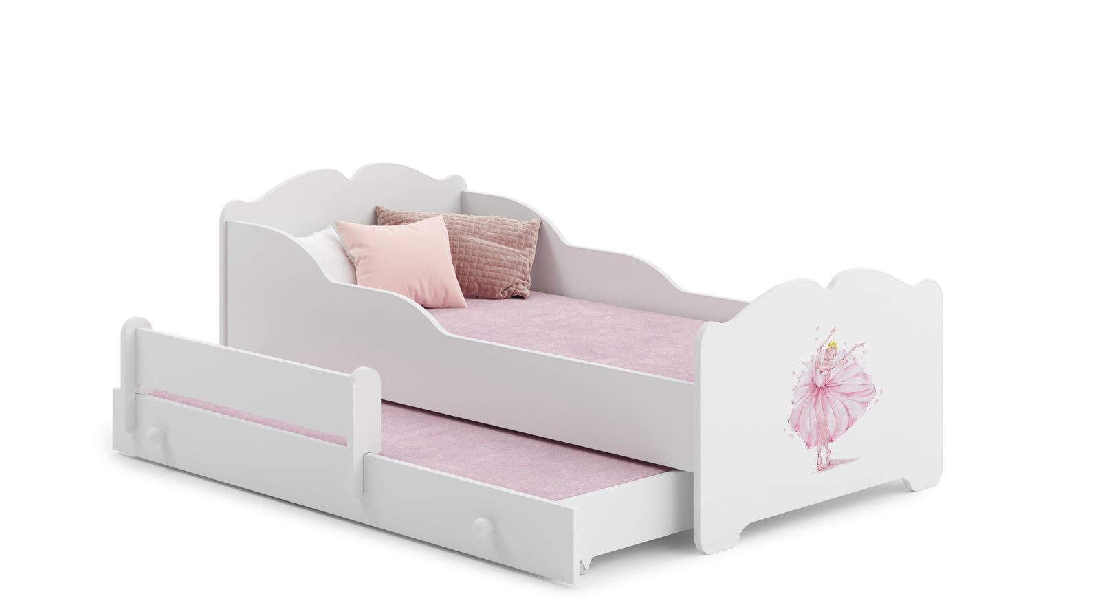 Letto matrimoniale ANNA II 160x80 con materasso - Ballerina in una corona