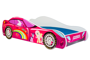 Letto per bambini auto ROSA 160x80 con materasso