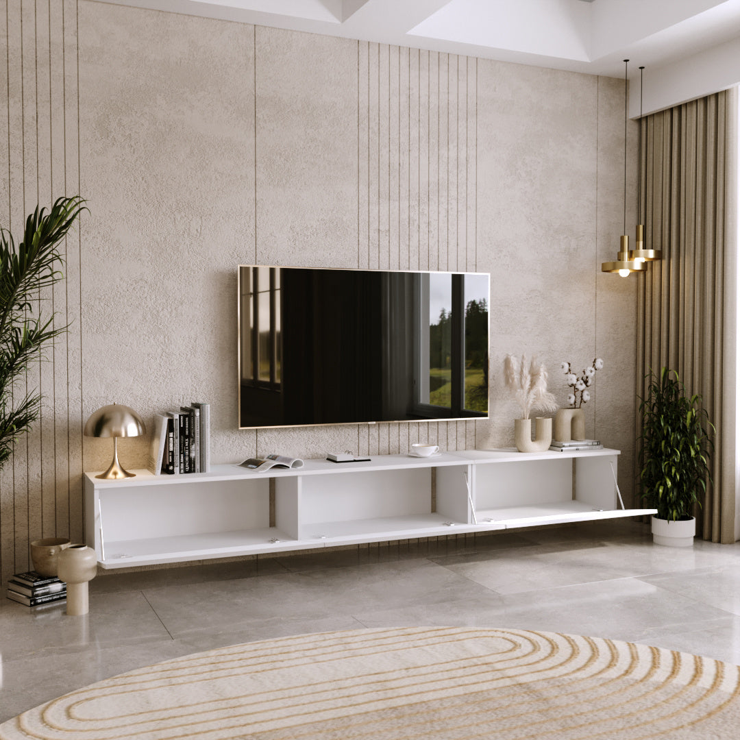 Mobile TV NICOLE 160 cm - bianco