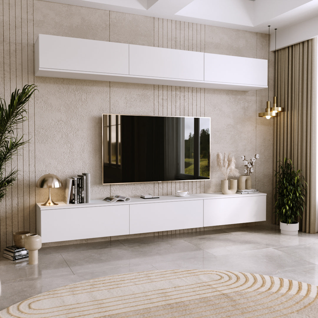 Mobile TV NICOLE 160 cm - bianco