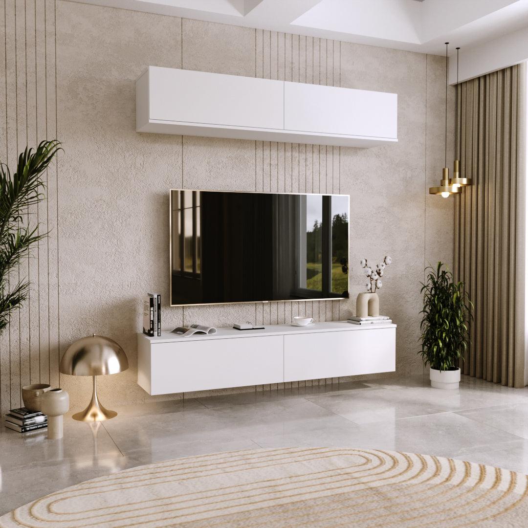 Mobile TV NICOLE 160 cm - bianco