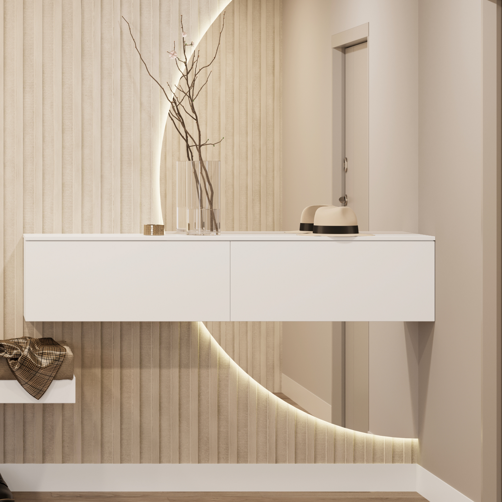 Mobile TV NICOLE 80 cm - bianco