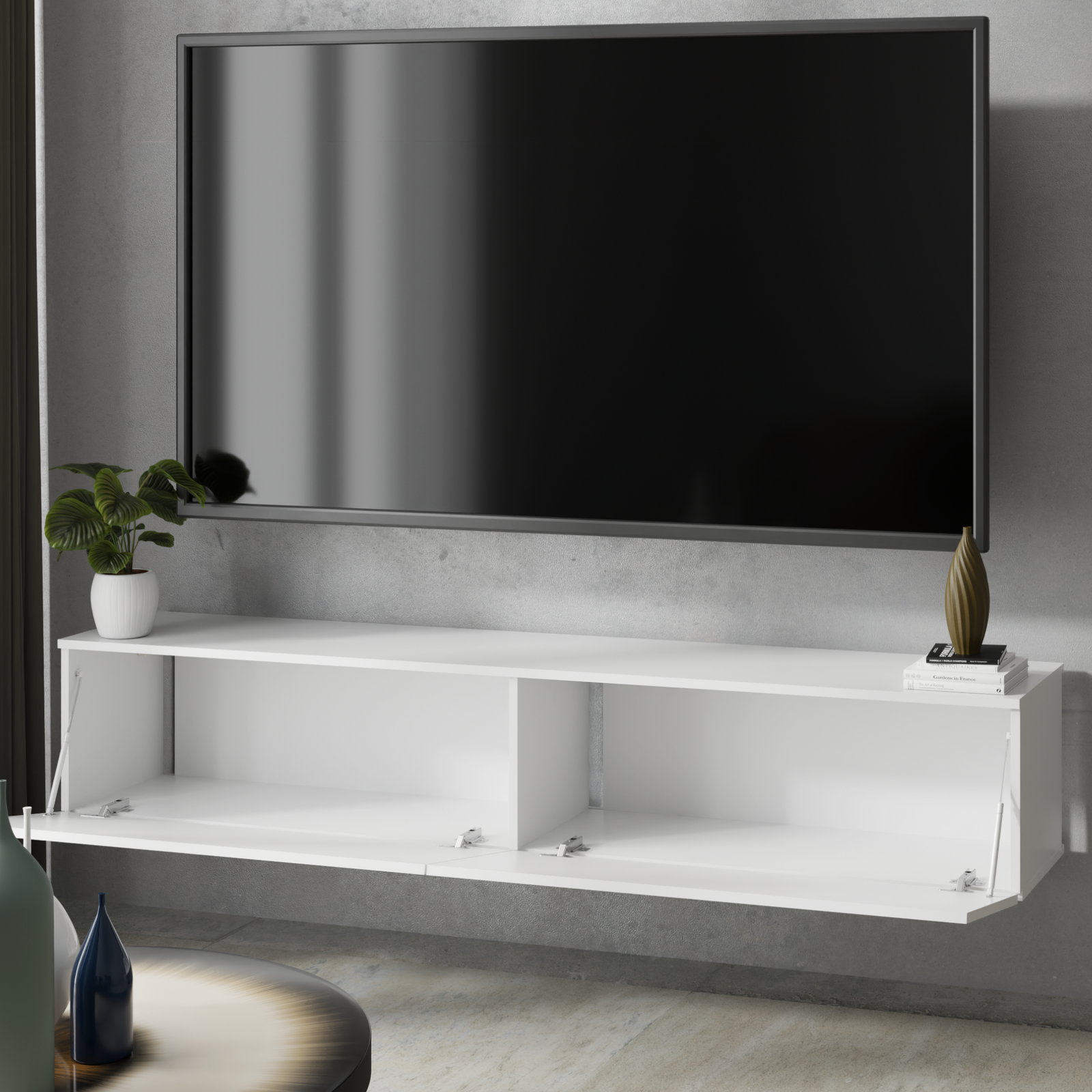 Mobile TV NICOLE 80 cm - bianco