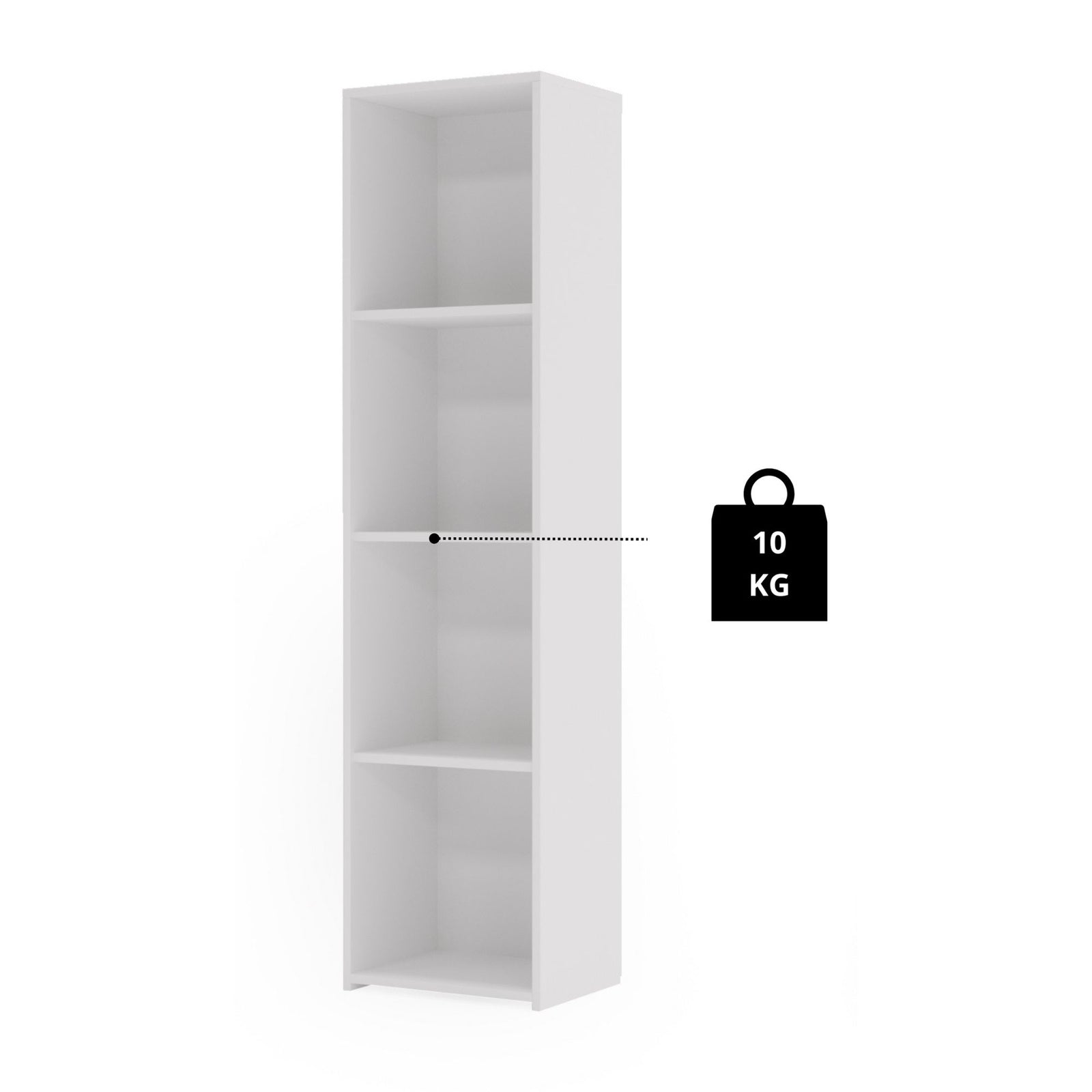 Mensola LONI 160x40 cm - bianca