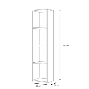 Mensola LONI 160x40 cm - bianca