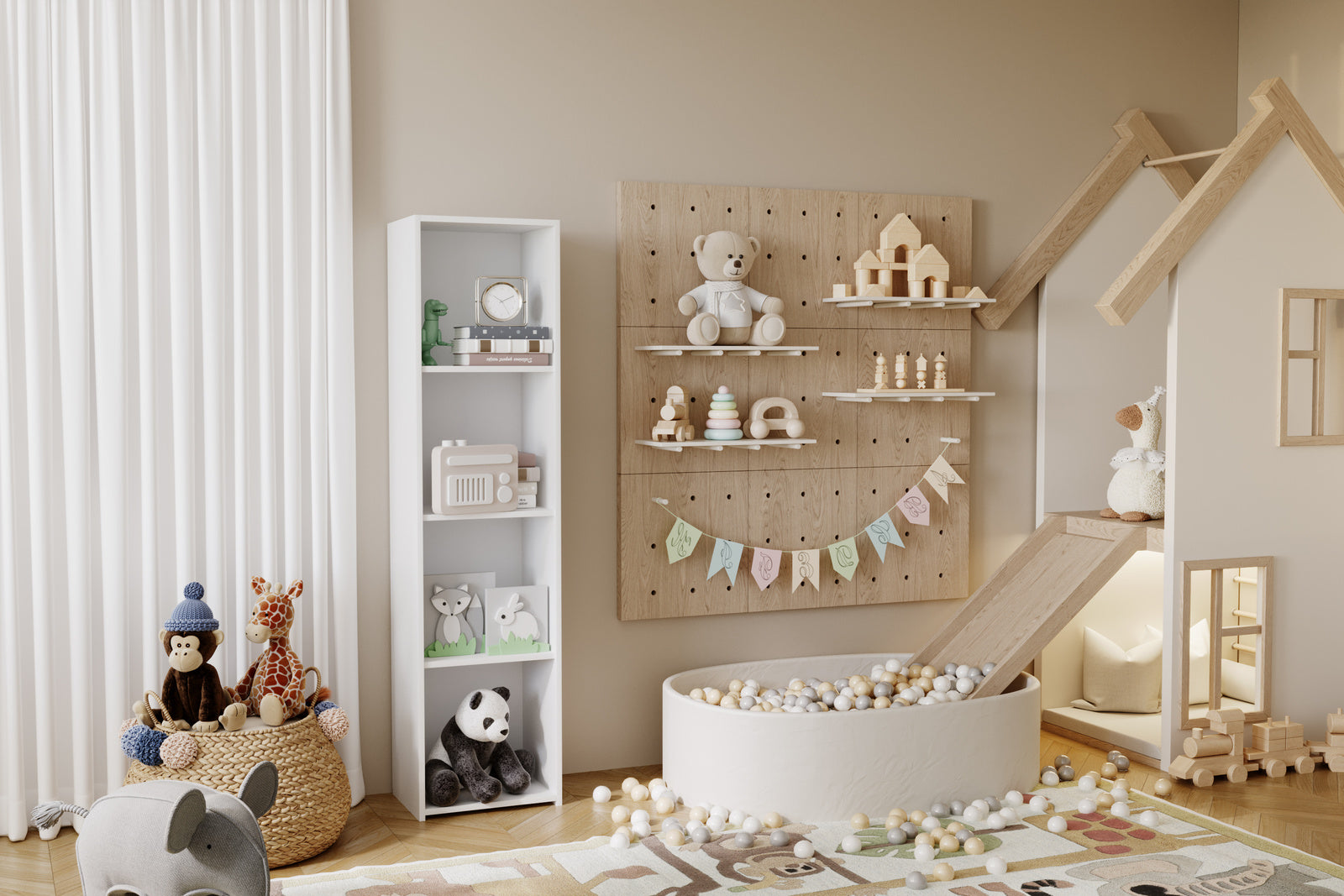 Mensola LONI 160x40 cm - bianco