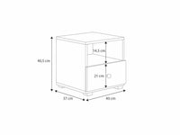 Comodino Emi -  Manico rosa