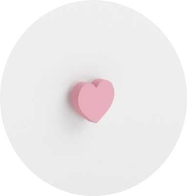 Comodino Emi -  Manico rosa