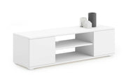 Mobile TV FOCUS 155 cm, gambe in plastica - Bianco